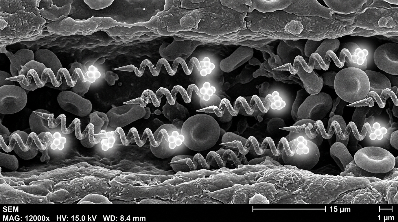 ETH Zurich Tests 15-Micron Magnetic Helical Microrobots