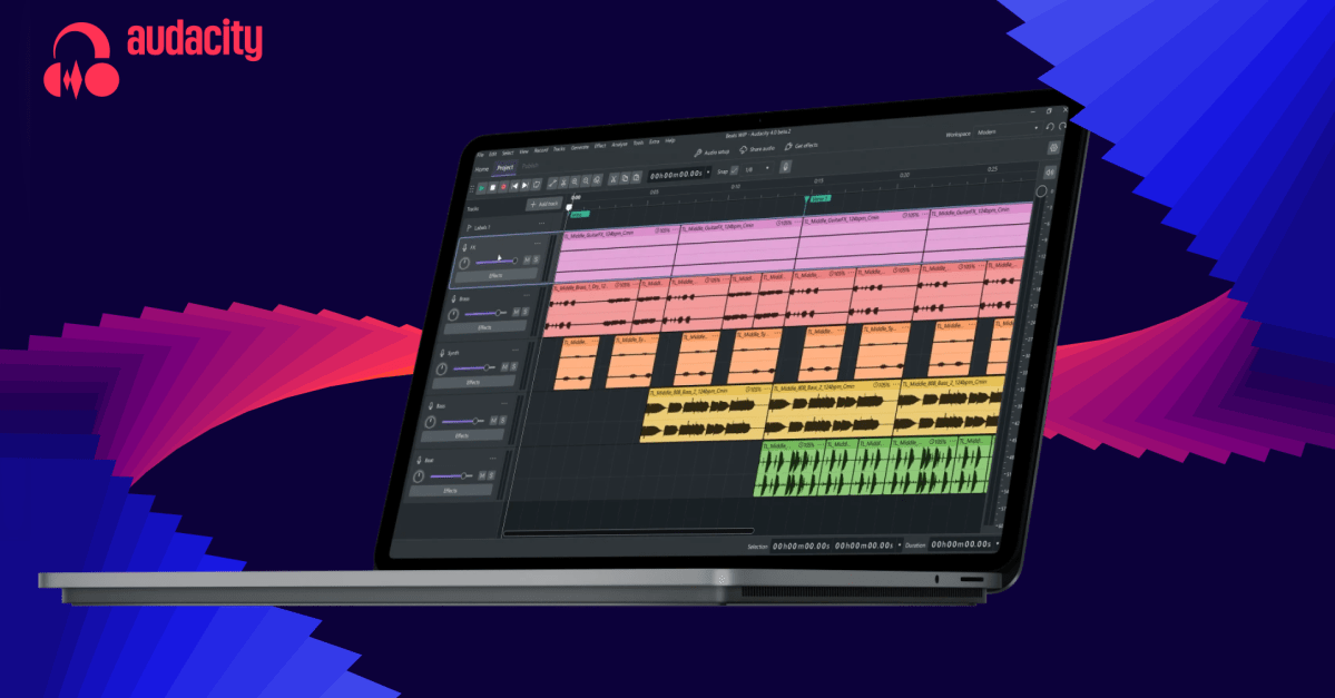Прощай, интерфейс из 90-х: Audacity 4 получил современный дизайн и неразрушающий монтаж