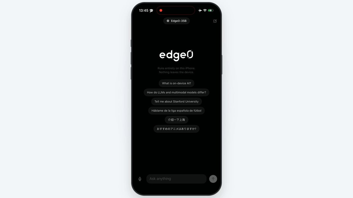 Edge0: Running 35B Parameter LLMs on iPhone with Just 1.2 GB RAM