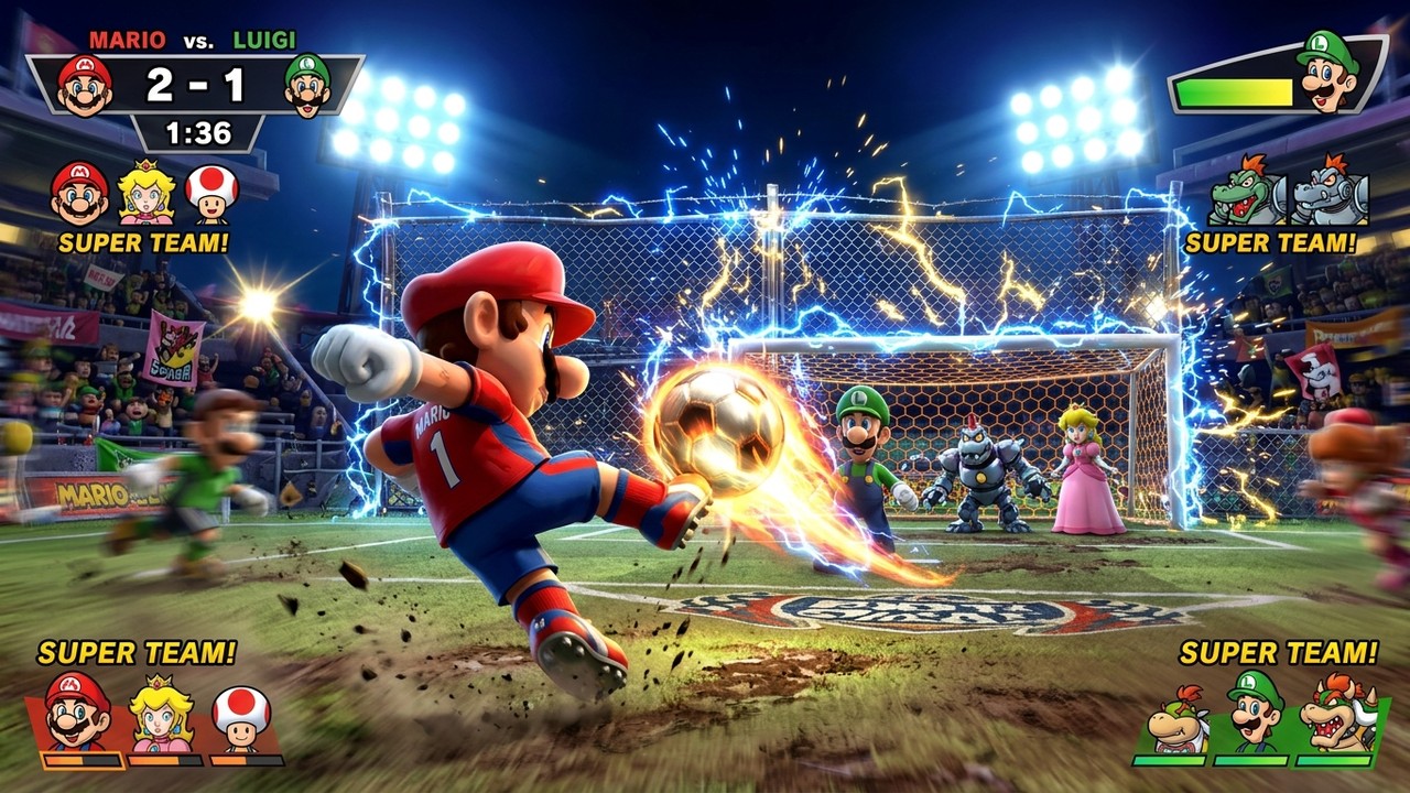 Reverse Engineering Milestone: Super Mario Strikers Gets Native PC Port in 4K 60 FPS
